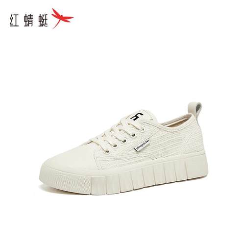 小白鞋红蜻蜓时尚休闲鞋
