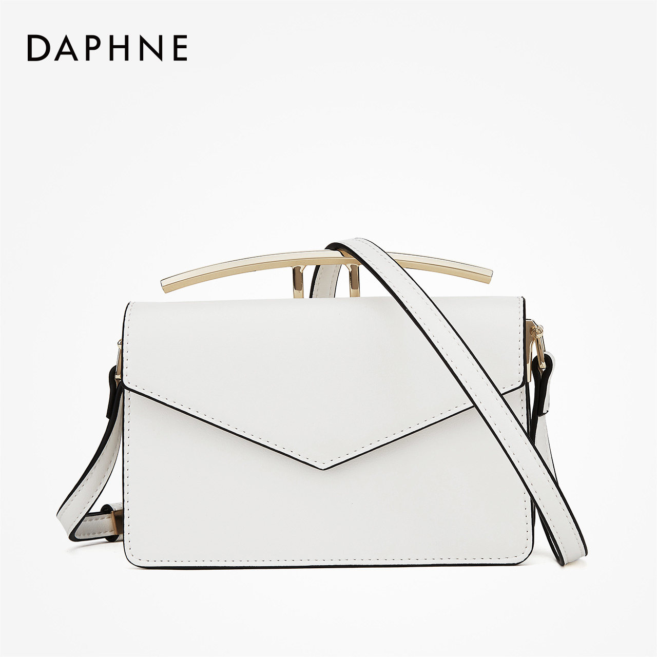 Daphne/达芙妮夏新款时尚斜跨女包洋气单肩风琴包个性手拎小方包