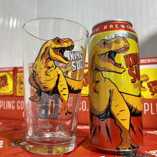 击倒巨人TopplingKingSue暴龙之王品脱杯精酿啤酒杯玻璃杯