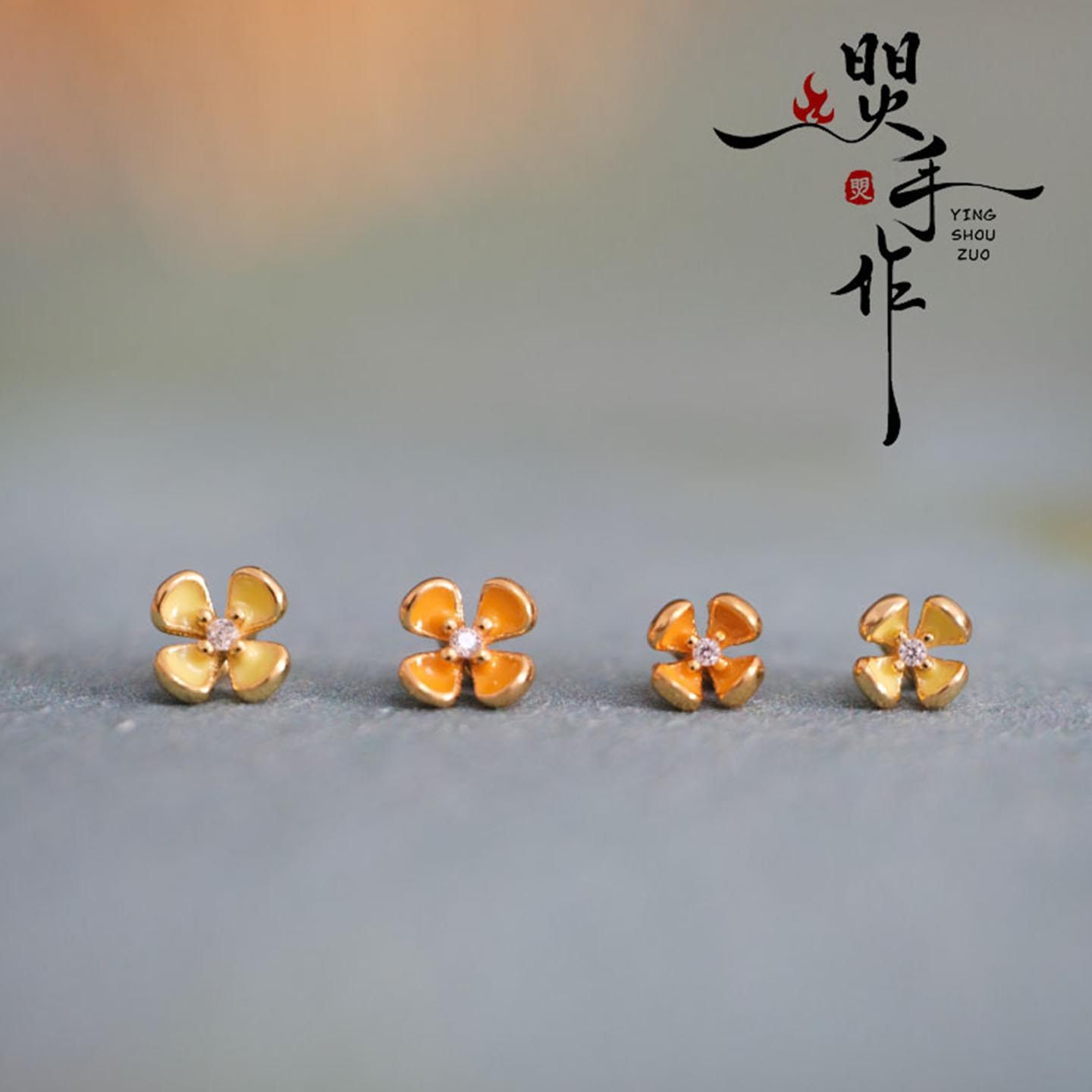 桂花纽扣丹桂金桂满陇桂雨窗间桂用配件扣子diy手绳纽扣