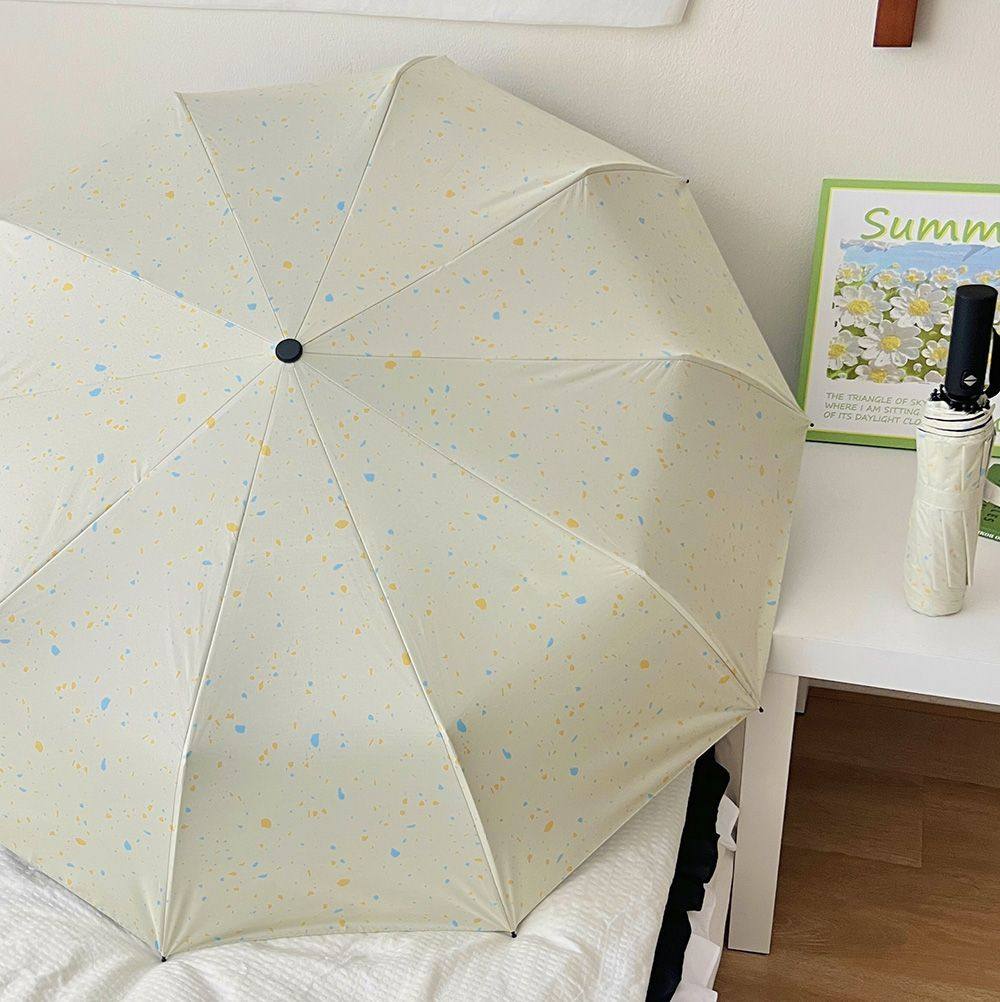 女生2025新款雨伞晴雨两用十骨加粗耐用黑胶防晒防雨高颜值伞