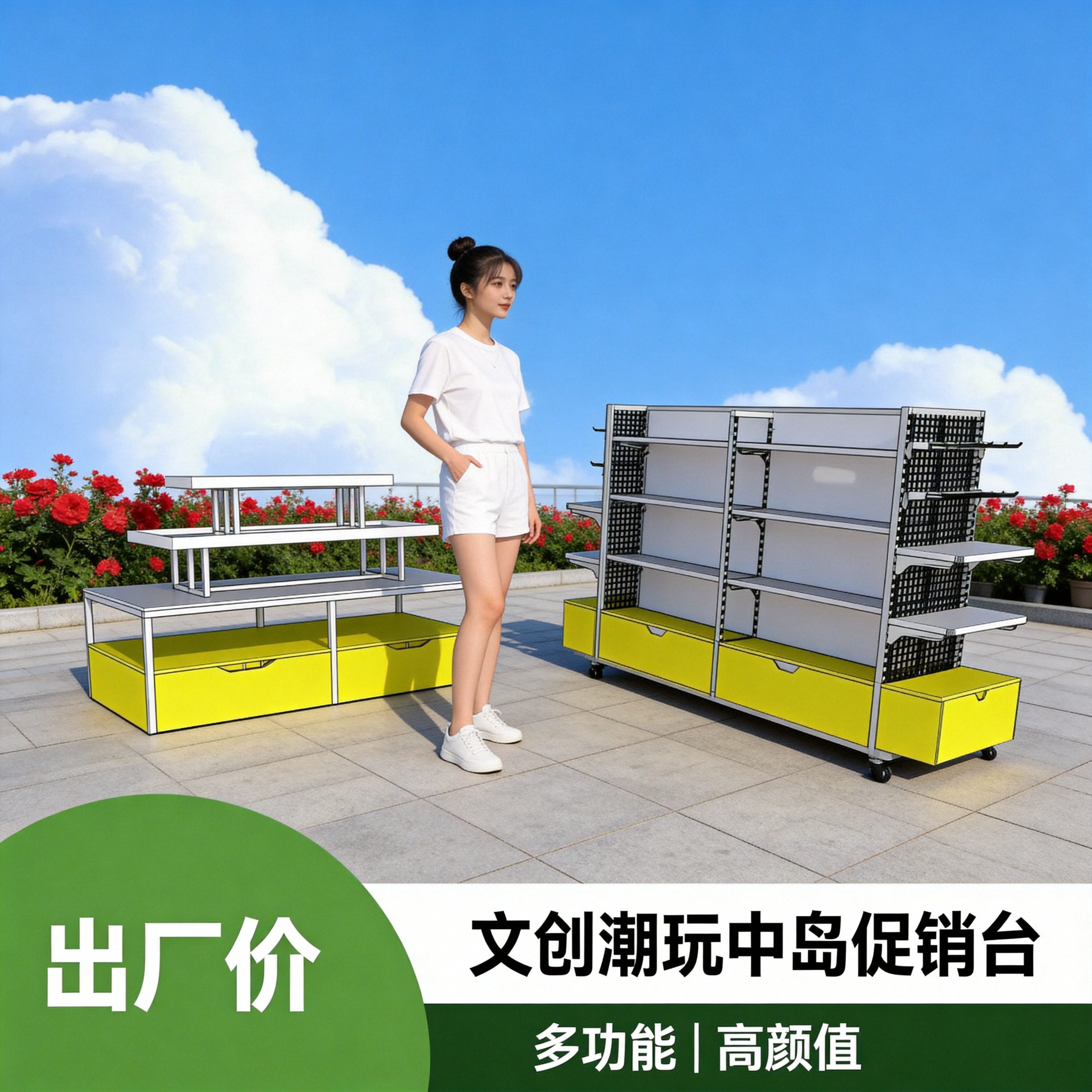 中岛展示柜多功能展示架可定制