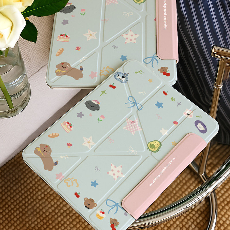 【百变搭扣装饰】matepad11保护壳简约air7mini8适用4华为6苹果ipad小米10平板荣耀V9vivopad5proOPPO保护套