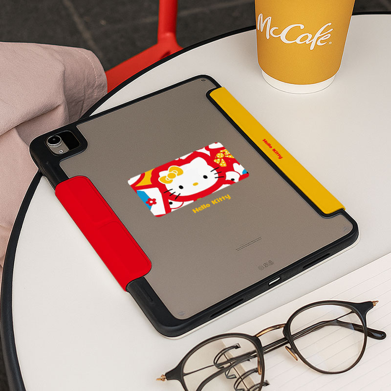 【3+y折百变带搭扣】少女心带笔槽ipadair7保护套华为matepad11.5适用小米平板8pro一加iqoo5透明oppo4壳11.2