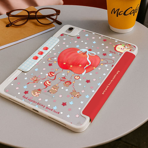 【3+y折带搭扣】风铃狗笔槽适用华为matepad11.5s保护套9亚克力ipadair7小米平板8pro11卡通oppo4vivo壳iqoo5