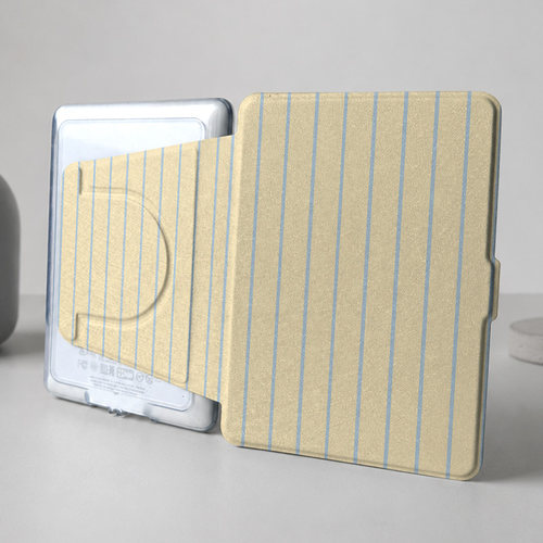 黄条纹kindle保护套paperwhite1/2/3/4/5/6汉王clear6阅读器掌阅light4/turbo磁吸4c旋转neo3/pro蓝Ultra拆分
