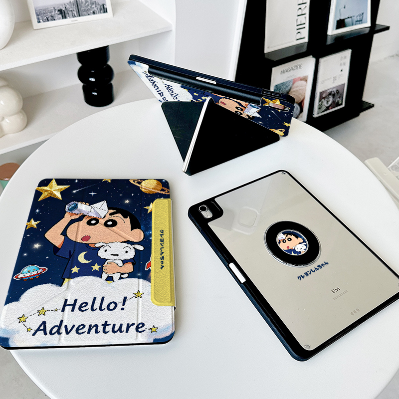 【3+y折磁吸可拆分】宇宙小新适用se华为matepad12.2卡通pro11ipadair7保护套13小米平板8壳oppo4一加8.8vivo