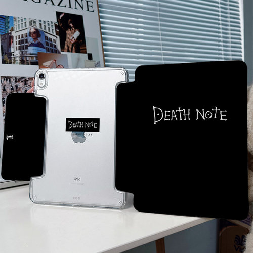 【搭扣亚克力x兼容笔套】ipadair6保护套适用苹果平板2024pro11透明y折4带笔槽5防弯matepad11.5s壳死亡笔记2