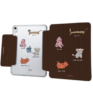 【带笔槽x搞怪动物】y折卡通2024新款pro11适用苹果平板ipadair6保护套5搭扣matepad11.5s华为13寸mini软壳10