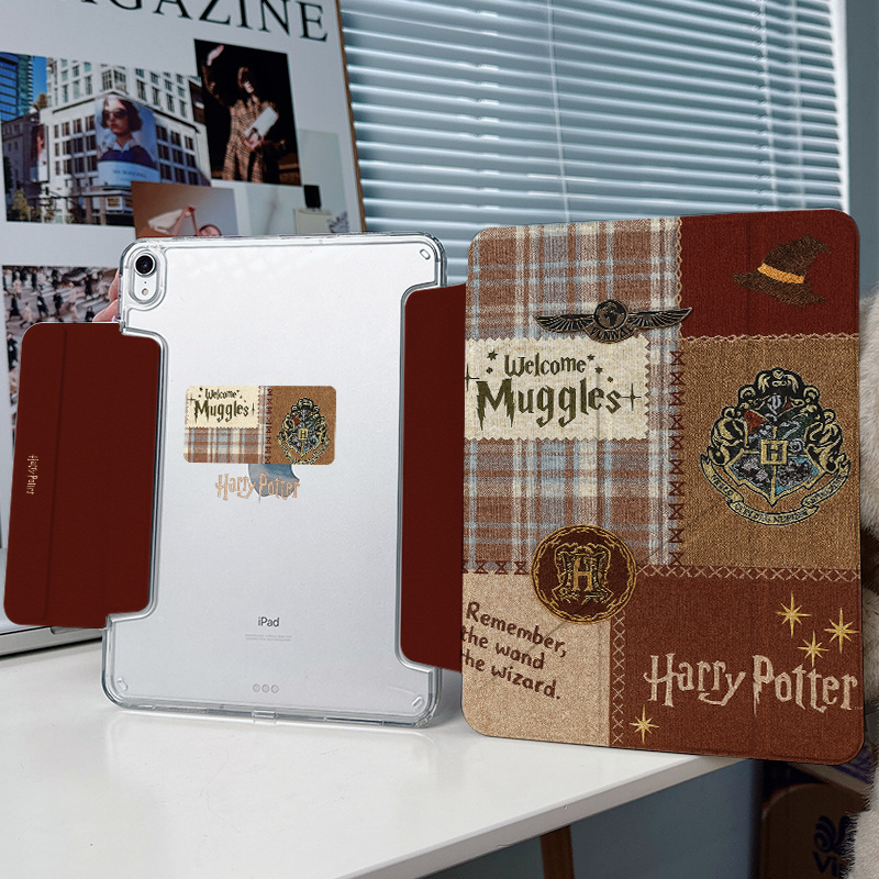 【3+y折x兼容笔套】无笔槽搭扣华为matepad11.5s适用小米平板6pro透明ipadair7保护套第11代vivo5哈利波特2壳