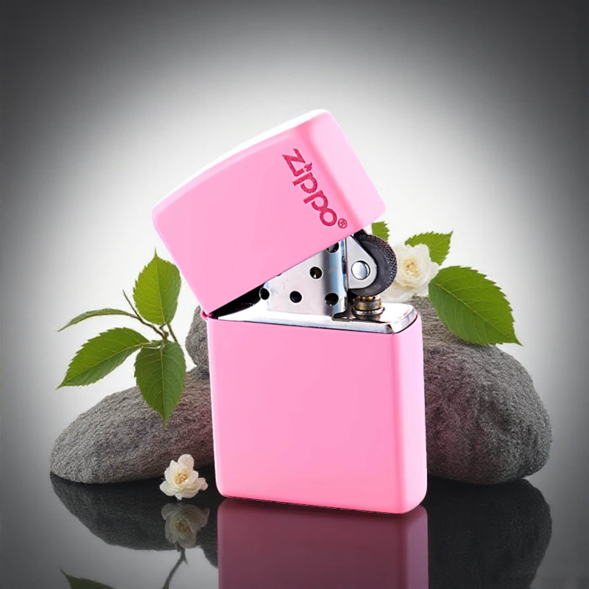 美国原装zippo之宝芝宝打火机老式煤油防风哑漆粉色女士送礼238ZL
