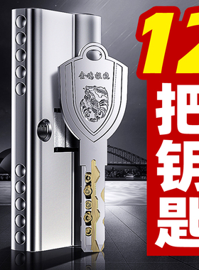 防盗门锁芯超C级通用型家用进户大门入户铁门换锁心全铜叶片bd