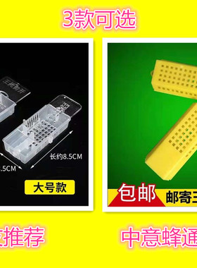 新款邮寄蜂王笼囚王专用储王器大号双仓关扣蜂王器养蜜蜂工具王笼