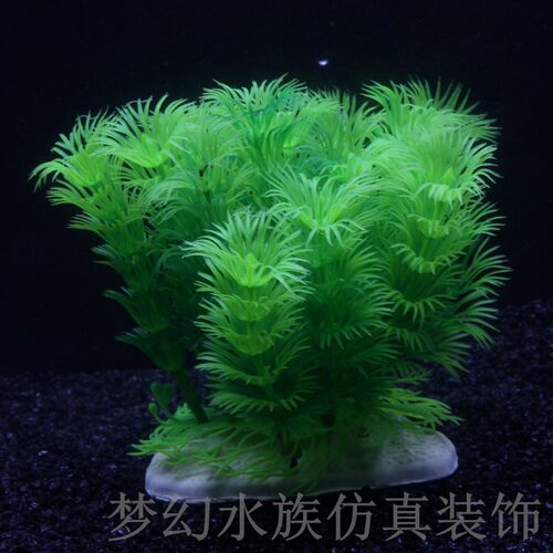 鱼缸造景热卖加密环保假草绿色