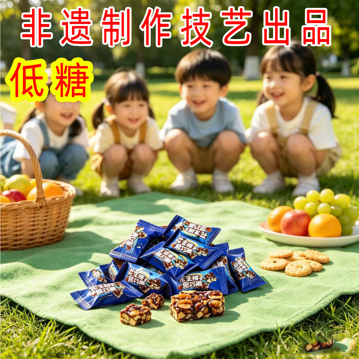 订婚结婚喜糖低糖花生榛子黑巧脆混合坚果花生酥糖零食年货坚果酥