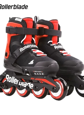 进口Rollerblade MICROBLADE儿童三四轮可调轮滑鞋套装溜冰旱冰鞋