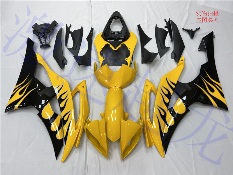 适用于雅马哈摩托车YZF600 08-16年R6全车高质量整流罩外壳车板