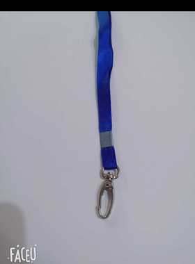 1厘米金属钩挂绳工作证绳子蓝色