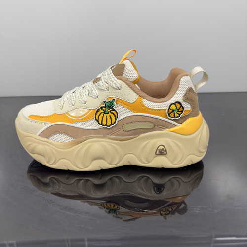 NDU秋爆款南瓜鞋复古运动慢跑鞋恩度女厚底增高百搭休闲鞋