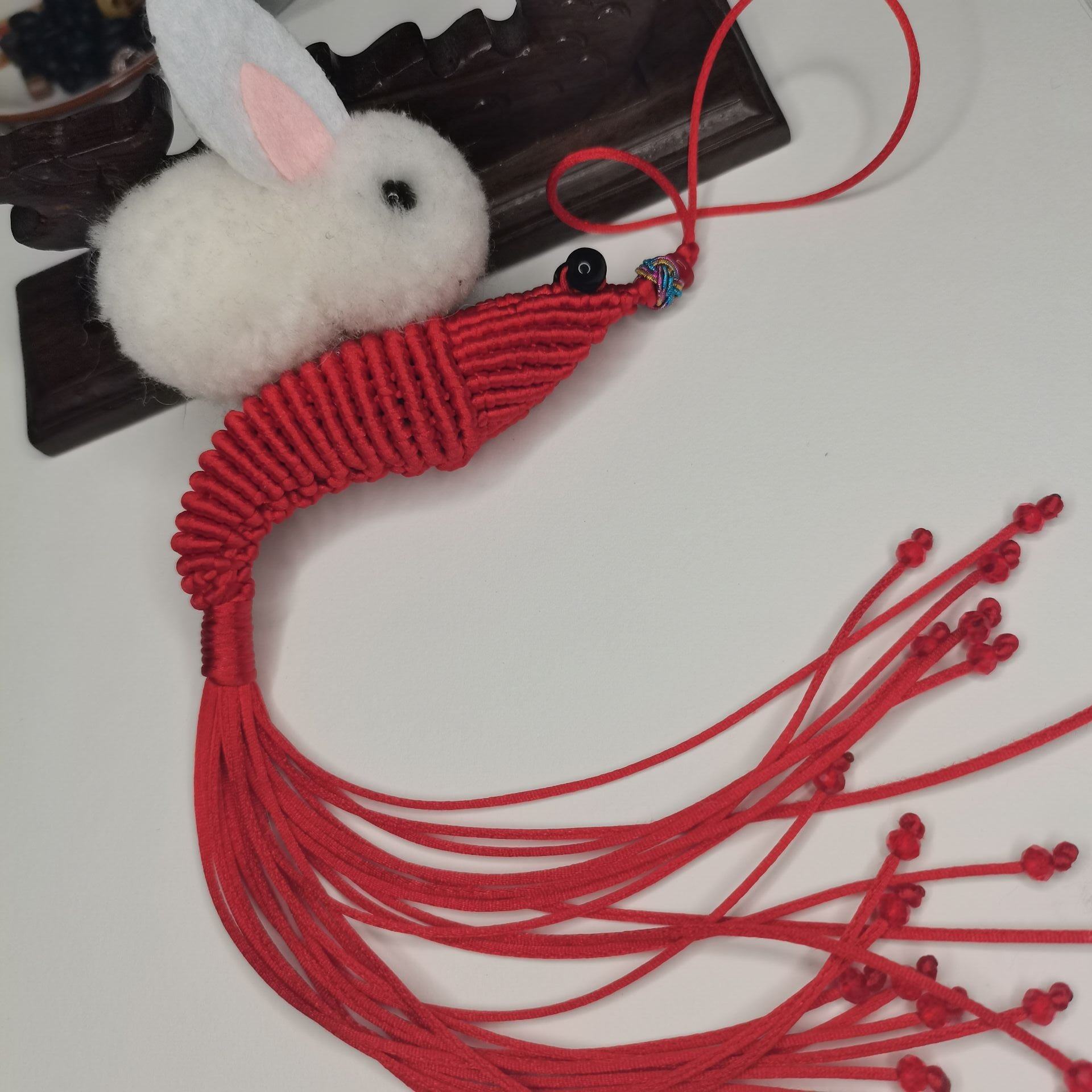纯手工绳编珠子肖战同款红色虾背兔挂件小飞侠光点龙虾饰品吊坠礼,饰品/流行首饰/时尚饰品新,绳,淘宝优惠券,粉丝福利购,淘宝优惠卷
