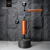 SUMMITDRAGON超纤拳击旋转棍靶反应靶家用躲闪训练立式 沙袋速度球