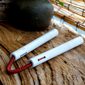 summitdragon雅白绳索鸡翅木双截棍轻灵实战练习绳结双节棍礼盒装