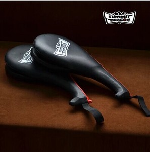 summitdragon加厚面跆拳道脚靶响靶鸡腿靶道靶手靶散打拳靶双叶靶