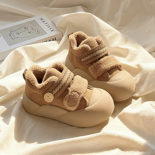 加绒面包鞋女冬季保暖二棉鞋板鞋