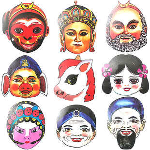 西游记人物头饰儿童表演道具幼儿园孙悟空三打白骨精游戏演出面具