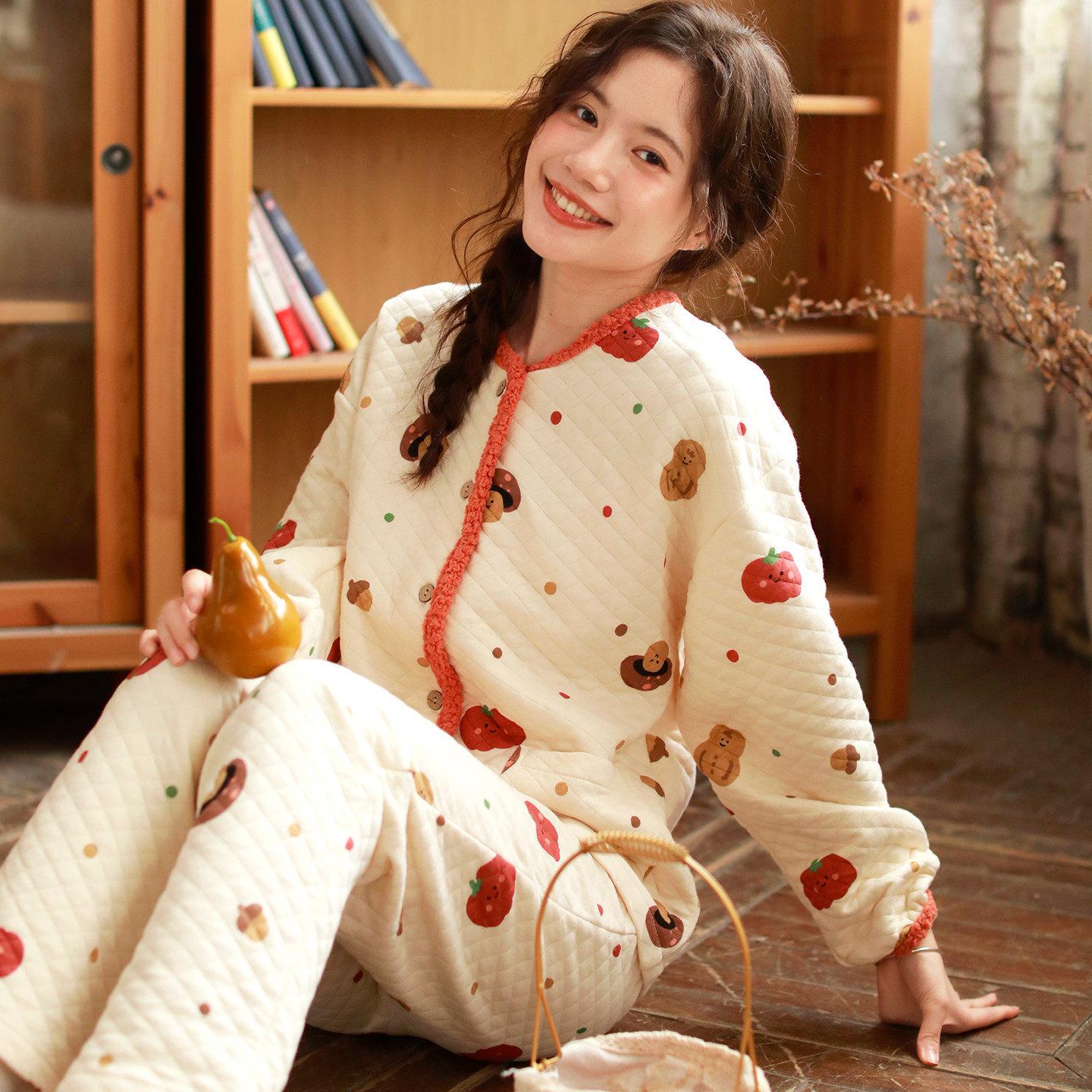 富朵秋冬空气棉月子服孕妇哺乳保暖夹棉睡衣产妇产后家居服套装,孕妇装/孕产妇用品/营养,家居服套装,淘宝优惠券,粉丝福利购,淘宝优惠卷