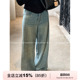 通勤休闲长裤 银点做旧舒适水洗宽松牛仔裤 女 重工泼墨 GV大白哥