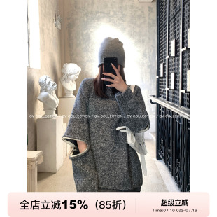 GV大白哥  买手日常 圆领羊毛袖子拉链设计毛衣秋冬新款百搭