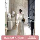 新款 GV大白哥 冬季 立体肌理双头拉链圆领针织开衫 上衣女 淡人日常