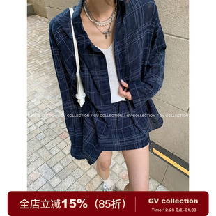 套装 GV大白哥 半身裙裤 宽松衬衫 秋秋上衣外套裙子女 Chill轻松感