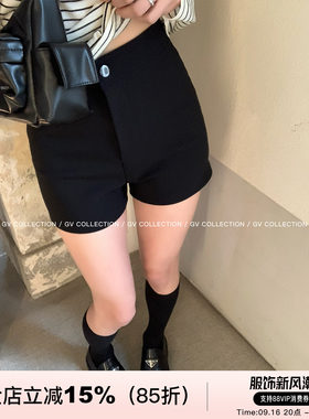 服帖包臀不走光弹力高腰短裤