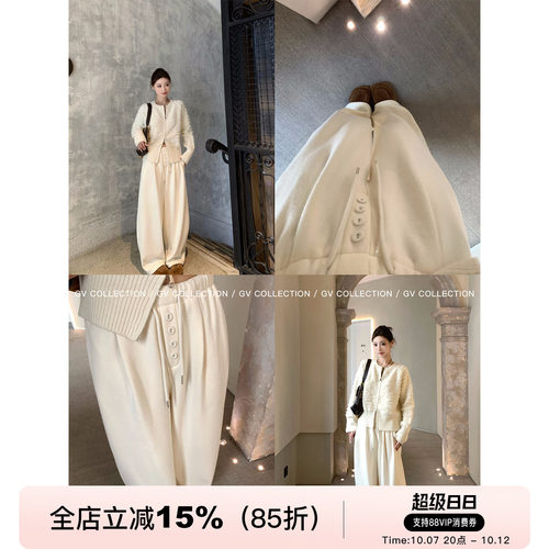 加绒加厚抽绳纽扣直筒卫裤休闲裤
