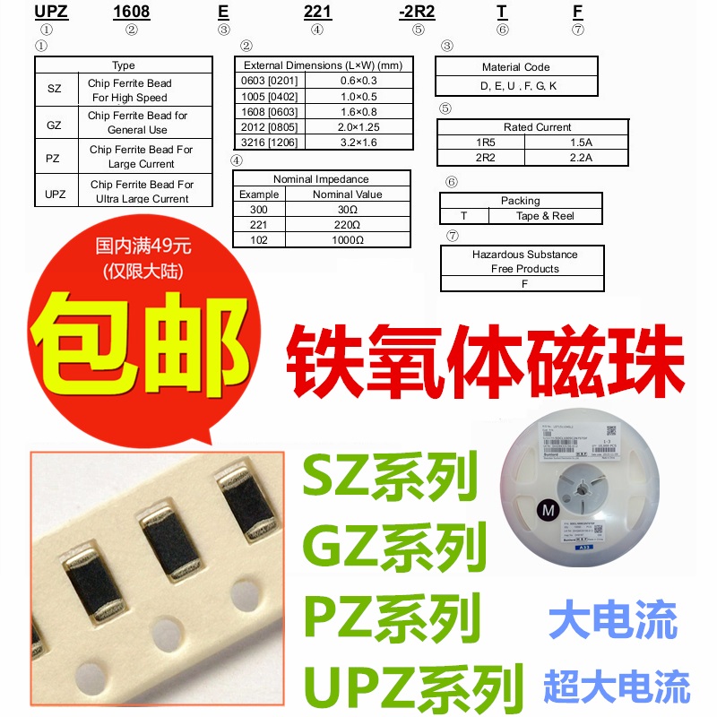 SZ1005K471CTF磁珠0402-470R