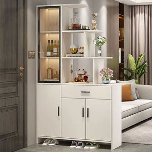 实木玄关柜入户正对门鞋柜靠墙一体屏风隔断客厅储物柜置物门厅柜