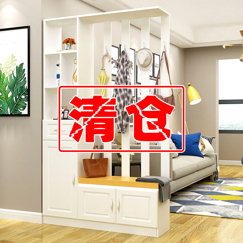 屏风现代进门玄关柜鞋柜一体入户客厅装饰轻奢双面欧式门厅隔断柜