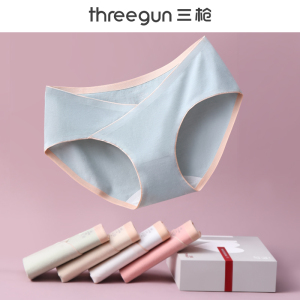 三枪孕妇内裤女纯棉抑菌百棉裆孕早中晚期怀孕期专用低腰无痕托腹