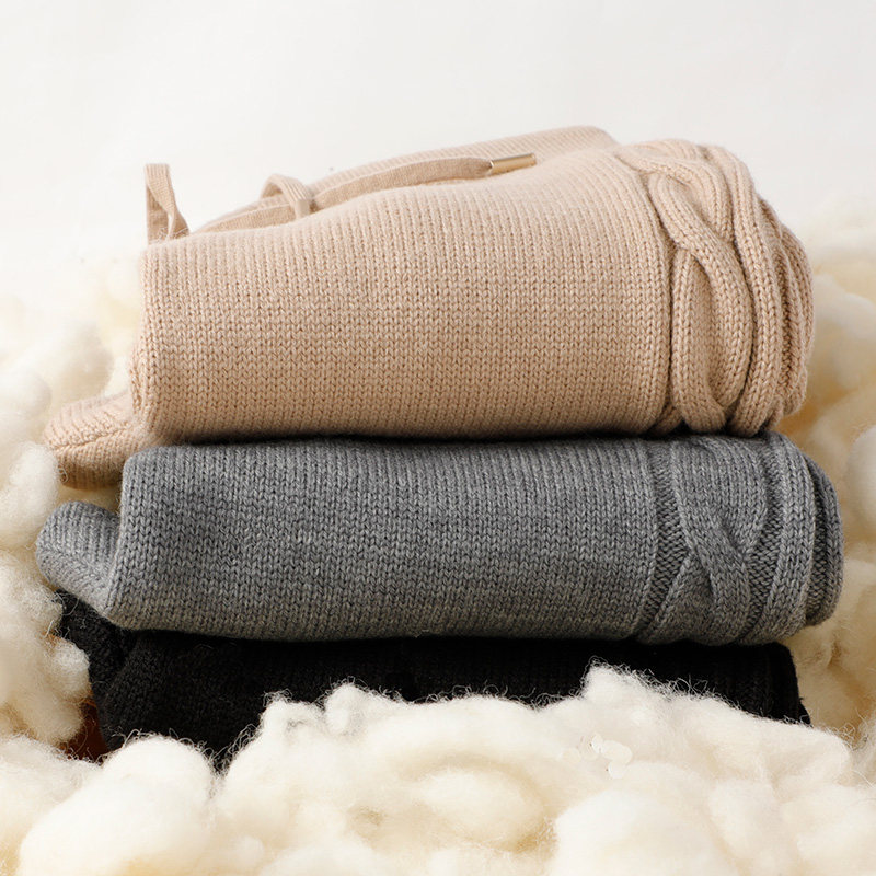 冬季加厚孕妇羊毛裤托腹针织保暖裤女士加大加肥打底裤针织绒裤厚