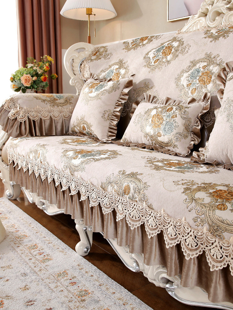 欧式沙发垫四季通用防滑坐垫高档奢华2025新款靠背巾座垫沙发套罩