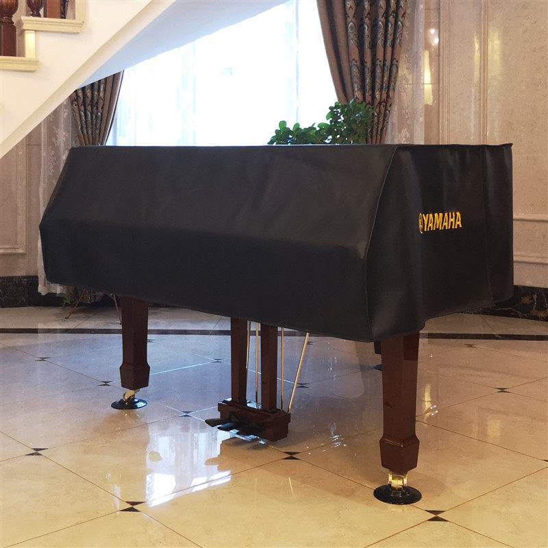 启颜加厚pu皮革三角钢琴罩侧面开口防尘防水荔枝皮柔软欧式简约