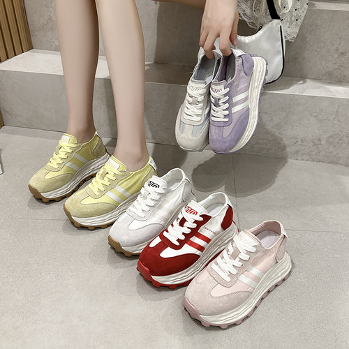 超火厚底增高休闲老爹鞋德训鞋潮