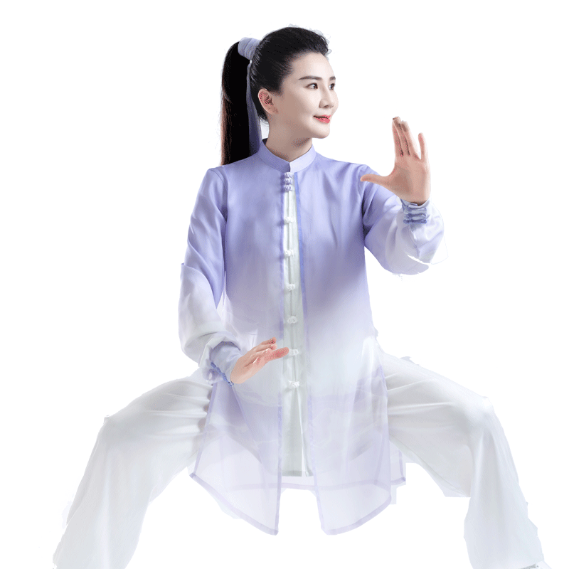 陈英秋季长款纱纱太极服