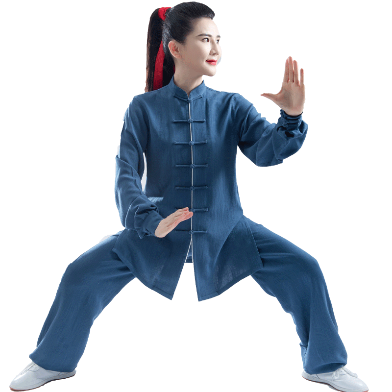 春夏秋季棉麻太极服陈英