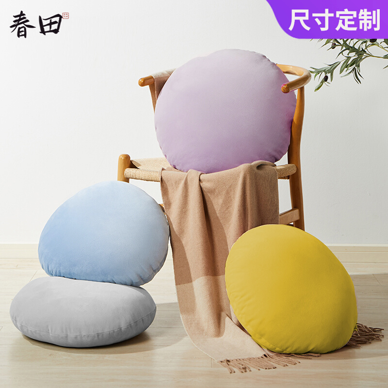 圆形抱枕客厅沙发床头轻奢网红靠枕座椅护腰靠背垫办公室午睡枕头