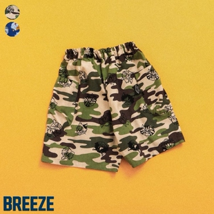 CATS印花4分短裤 Chookids日本代购 BREEZY 童装 BREEEZE 2026夏