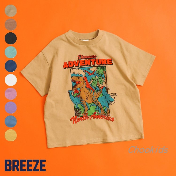 BREEZE限定10色卡通可爱短袖T恤