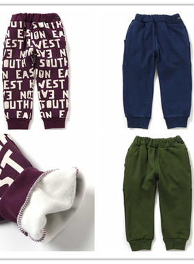 Chookids日本代购 F.O.KIDS 2025秋冬 童装 加绒保暖收口运动长裤